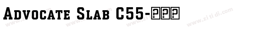 Advocate Slab C55字体转换